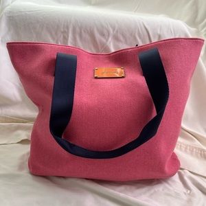 Pink Wool Boden Tote